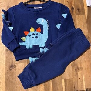 Navy Blue Dinosaur Toddler Set